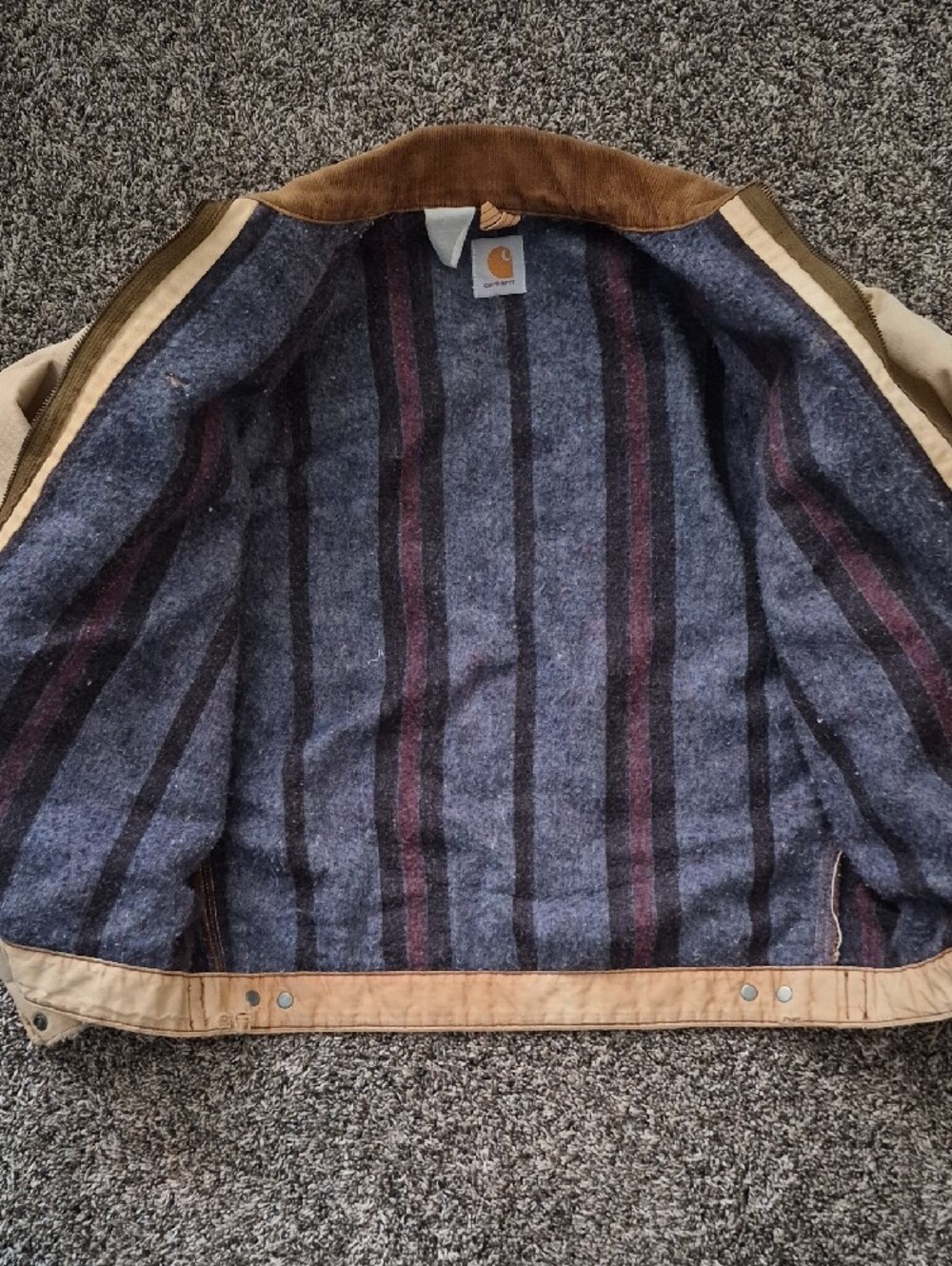 Vintage Carhartt Tan Detroit Jacket - Picture 8 of 15